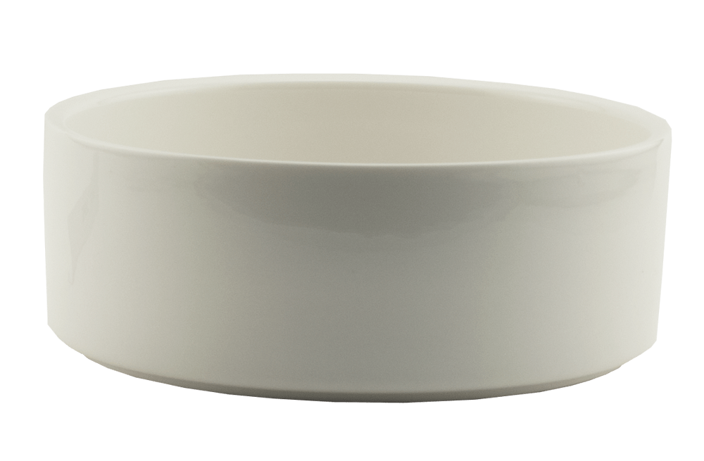 WHITE CERAMIC BOWL (perfect for pets)