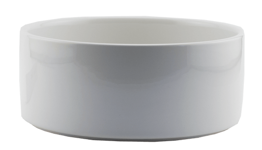 WHITE CERAMIC BOWL (perfect for pets)